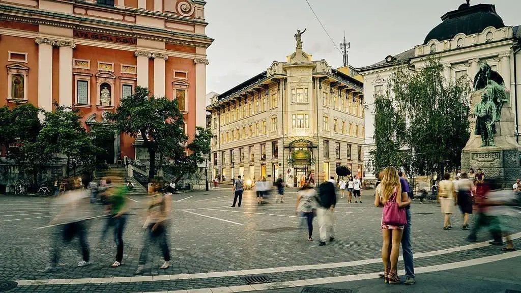 Ljubljana town view