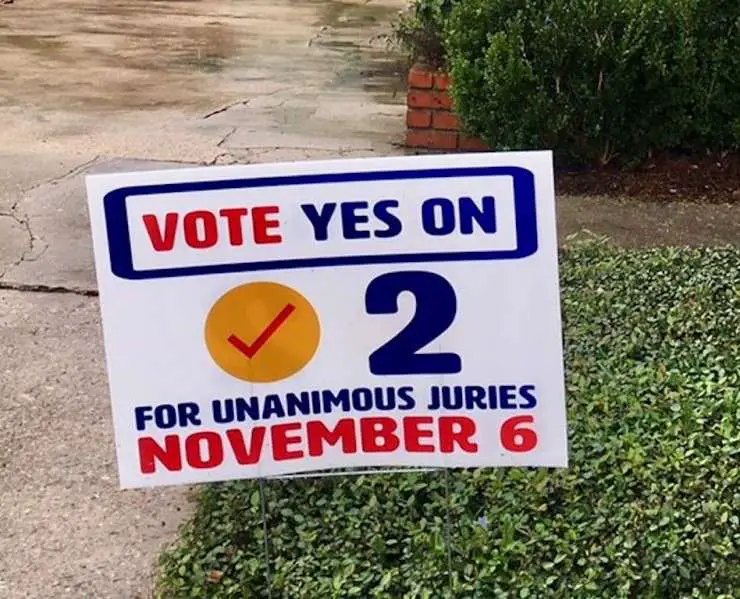 By Passing Louisiana State Amendment 2, Voters Dump Jim Crow Era Law