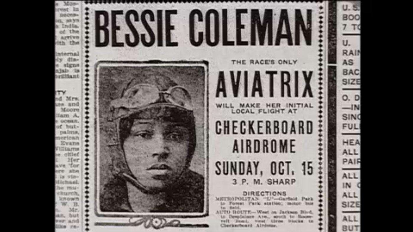 bessie coleman, who's bessie coleman, 