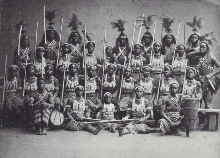 Pictures of the Fon female warriors